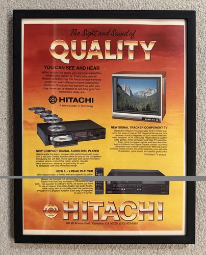Vintage hitachi electronics - hitachi, ad