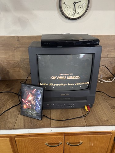Sharp crt vcr - 13",