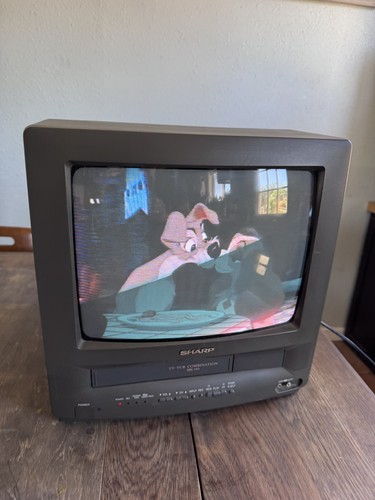 Sharp crt vcr - 13", combo