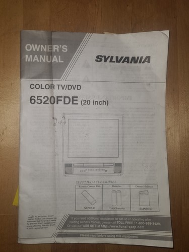 Sylvania 6520fde color - sylvania,
