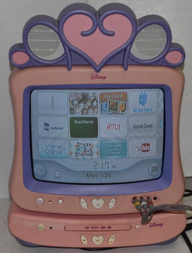 Disney princess pink crt - disney, 13"
