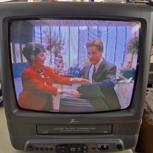 Zenith crt vcr - zenith, tv/vcr
